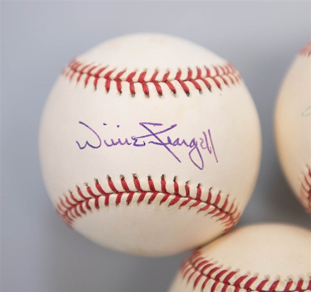 Lot of 3 Signed Balls w.  Stargell/Rose/Thomas  - JSA Auction Letter