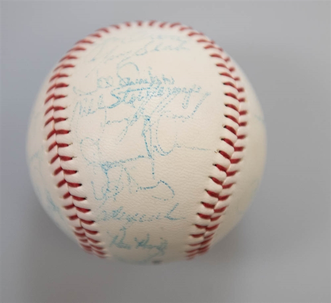 1985 New York Mets Team Signed Baseball  - JSA Auction Letter