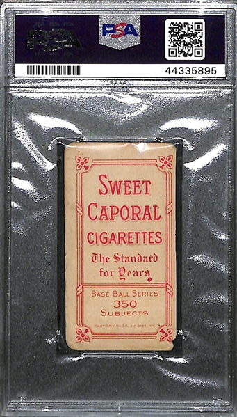 1909-11 T206 Sweet Caporal 350/30 Tris Speaker Graded PSA 1
