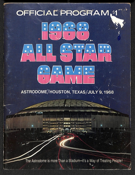 1959 (Los Angeles) and 1968 (Astrodome) MLB All-Star Game Programs 