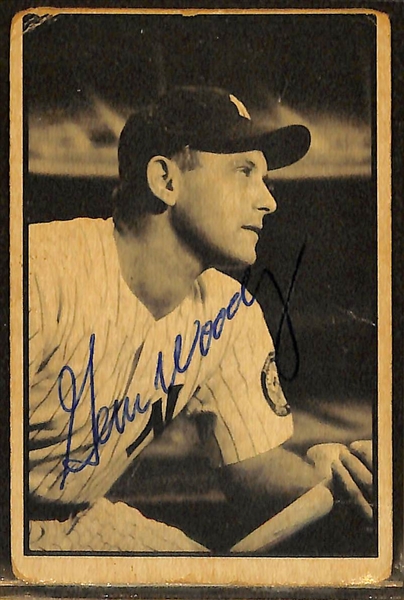 Lot of 4 Signed 1953-1954 Bowman Baseball Cards w. Bob Friend  - JSA Auction Letter