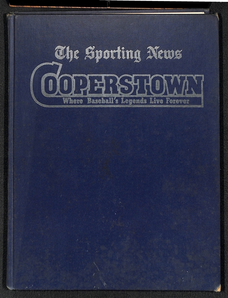 The Sporting News Cooperstown Baseball Book w/ 10 Autographs  - JSA Auction Letter 