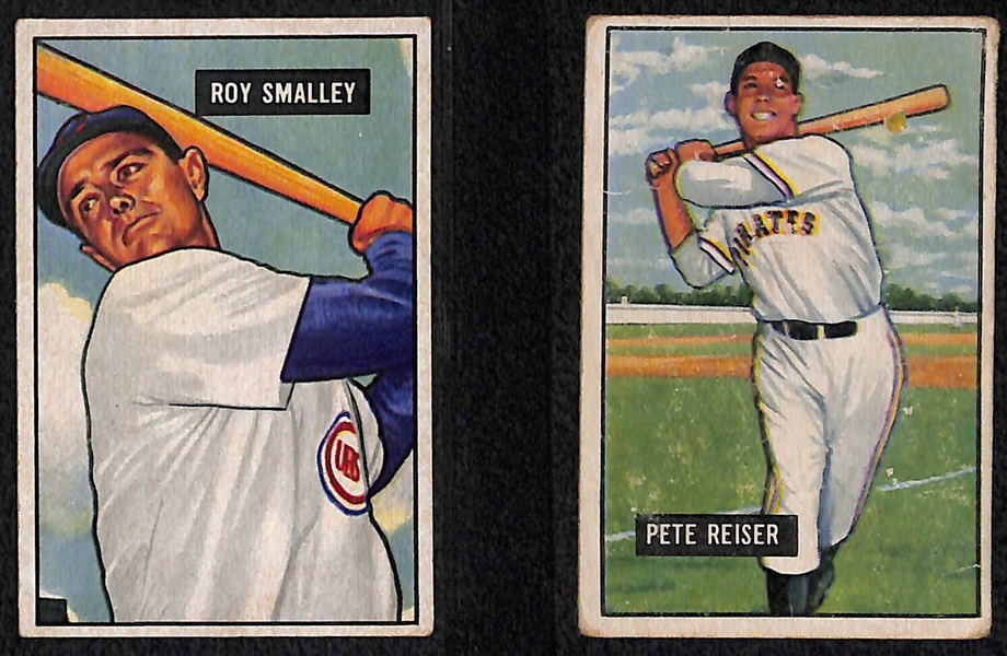 Lot of 11 1951 Bowman Baseball Cards w. Gil Hodges