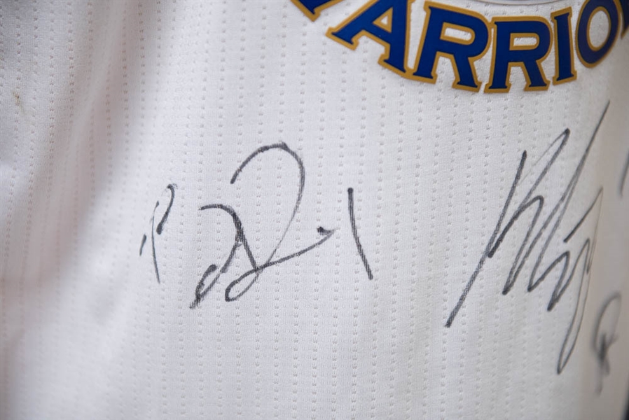 2015-2016 Steph Curry Adidas Swingman Team Signed Golden State Warriors Jersey (Inc. Klay Thompson and 7 Others) - JSA LOA