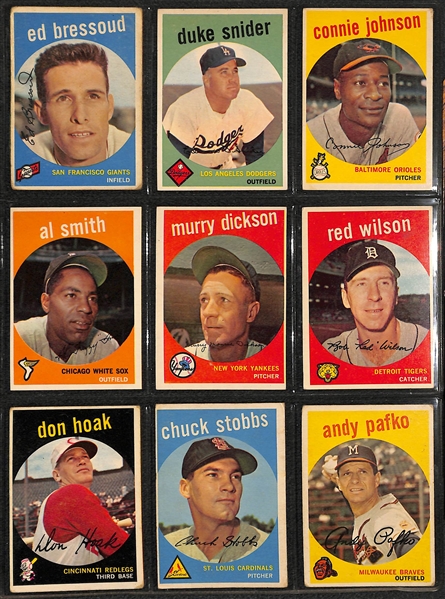 1959 Topps Baseball 530 Card Starter Set