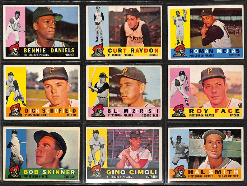 Lot of 100 Assorted 1950's Vintage Baseball Card w. Preacher Roe