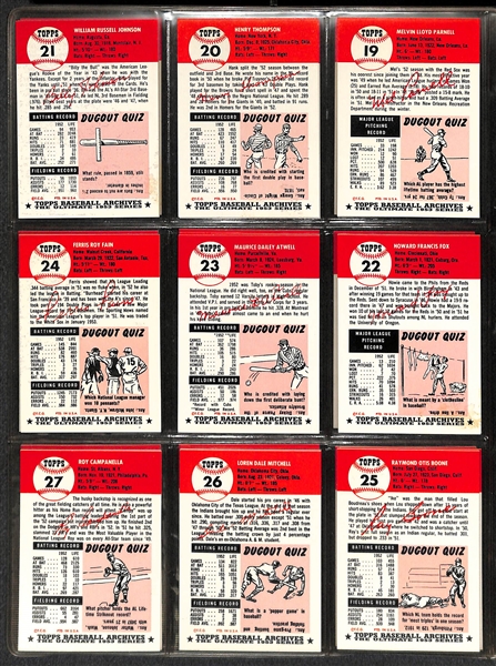 1953 & 1954 Topps Archives Baseball Card Sets