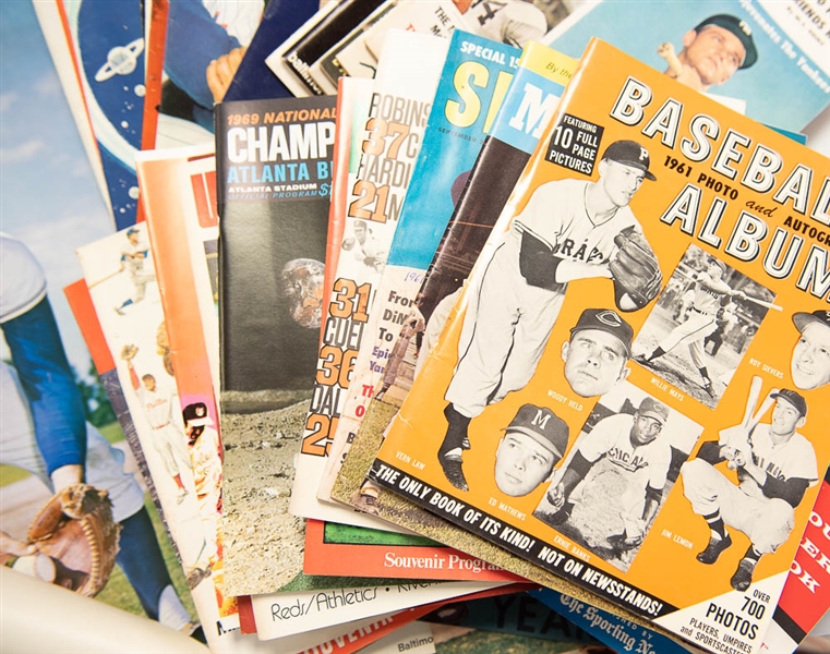 Miscellaneous Baseball Lot of Programs/Books/Yearbooks 1940s-1960s