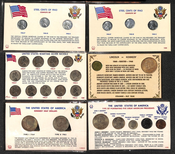 Lot of Mixed U.S. Coins & Commemoratives 1943-1986