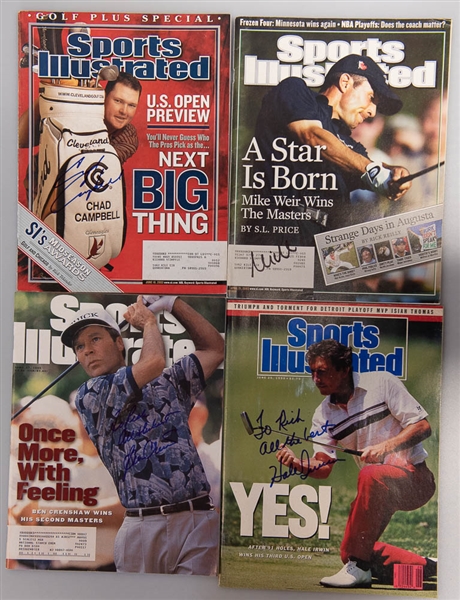 Lot of 20 Golf Signed Magazines & Booklets w. Sports Illustrated & Jack Nicklaus - JSA