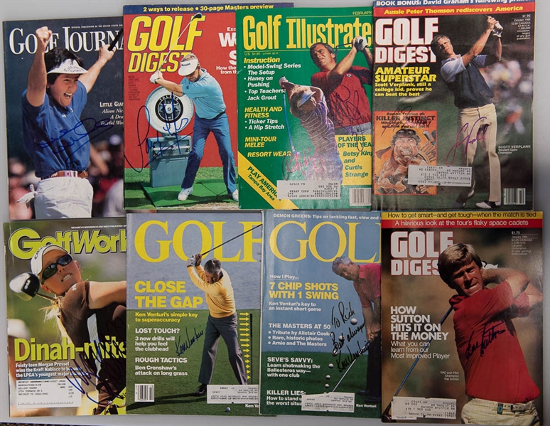 Lot of 20 Golf Signed Magazines/Booklets/Photos w. Jack Nicklaus - JSA - JSA Auction Letter