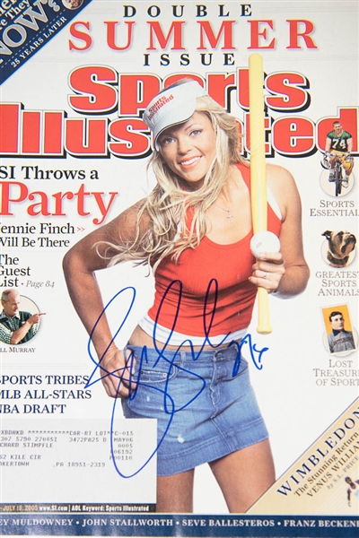 Lot of 2 Women USA Softball Signed Sports Illustrated Magazines w. Jennie Finch - JSA Auction Letter