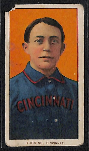  Lot of 7 - 1909 T206 Cards w. Miller Huggins (Portrait)