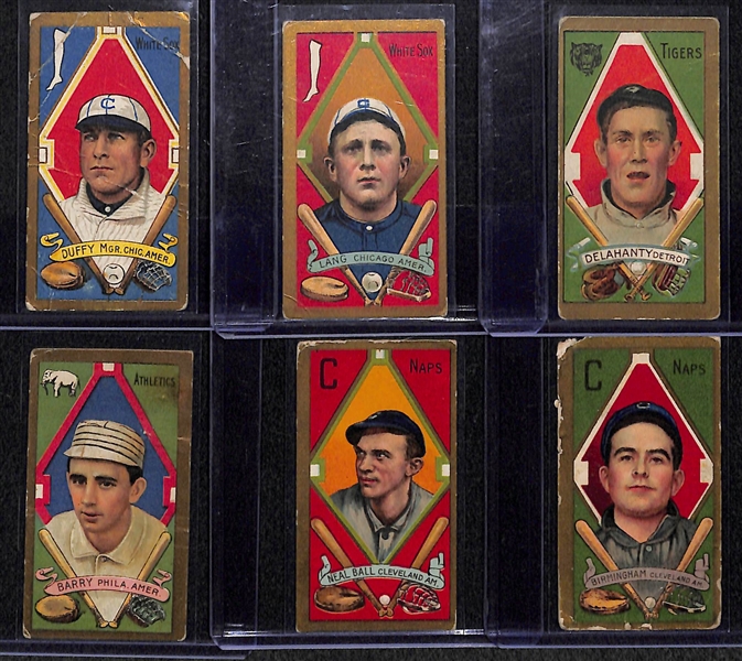 Lot of 6 - 1911 T205 Cards w. Hugh Duffy