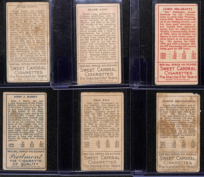 Lot of 6 - 1911 T205 Cards w. Hugh Duffy