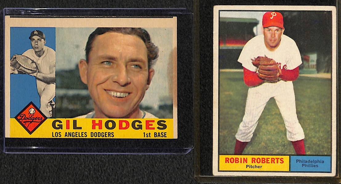 Lot of 12 1959-1963 Topps Baseball Cards w. Roy Campanella