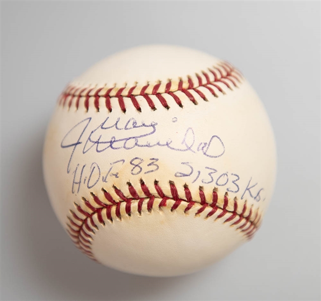 Lot of 3 HOF Signed Baseballs w. Marichal & Roberts - JSA Auction Letter