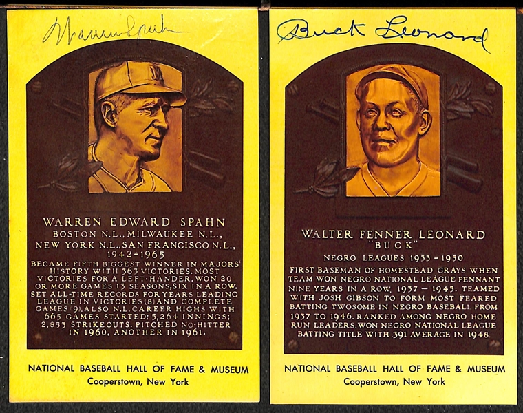 Lot of 11 Signed Baseball HOF Plaque Cards w. Waner & Papa Bell - JSA Auction Letter