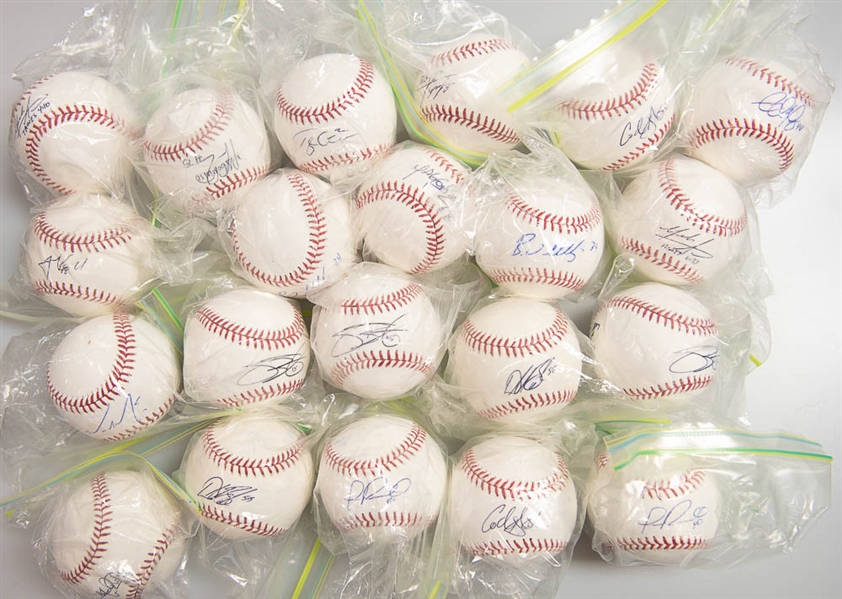 Lot of 22 Phillies Signed Official MLB Baseballs - Each MLB Certified