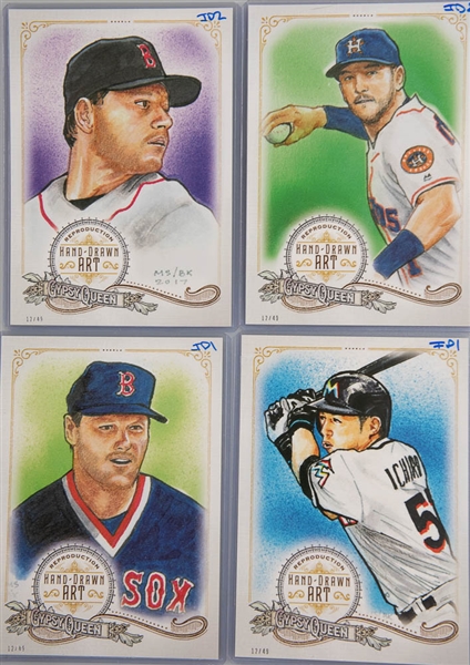 Lot of 45 Topps 5x7 Jumbo Numbered Cards w. Bryce Harper