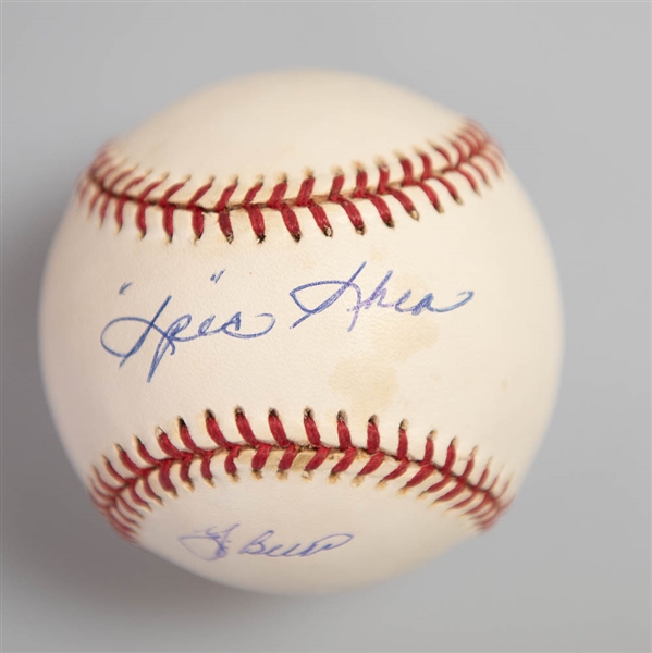 1947 New York Yankees SIgned Baseball (Signed by Berra, Houk, and Shea) - 1947 WS Champions  - JSA Auction Letter 