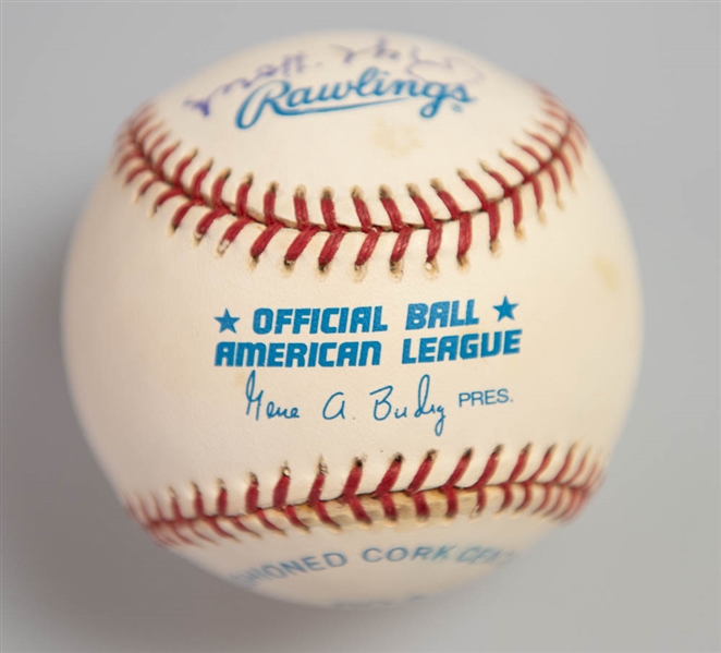 1947 New York Yankees SIgned Baseball (Signed by Berra, Houk, and Shea) - 1947 WS Champions  - JSA Auction Letter 