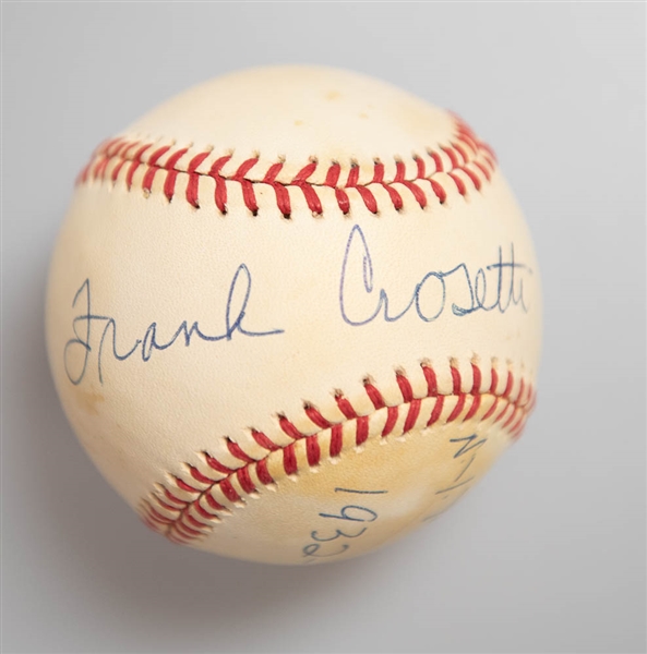 Lot of (3) Yankees Signed Baseballs - Inc. Crosetti, Windhorn, and Turley/Richardson  - JSA Auction Letter