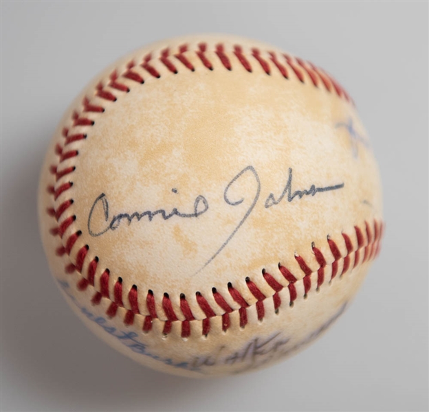 Negro League Baseball Signed By Josh Gibson Jr and 7 Others (Some Faded)  - JSA Auction Letter