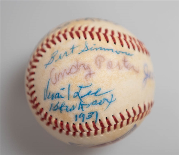 Negro League Baseball Signed By Josh Gibson Jr and 7 Others (Some Faded)  - JSA Auction Letter