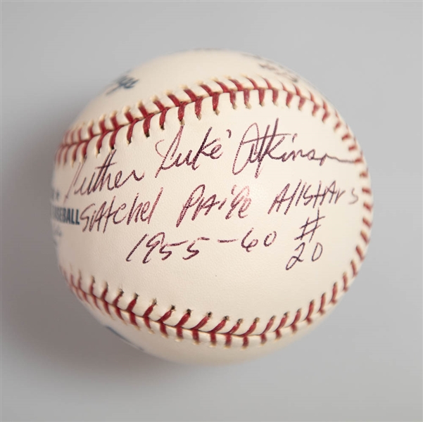 Lot of (2) Negro League Signed Baseballs - Burrows/Atkinson and Day/Fields/Burke/Cohen/Atkinson  - JSA Auction Letter