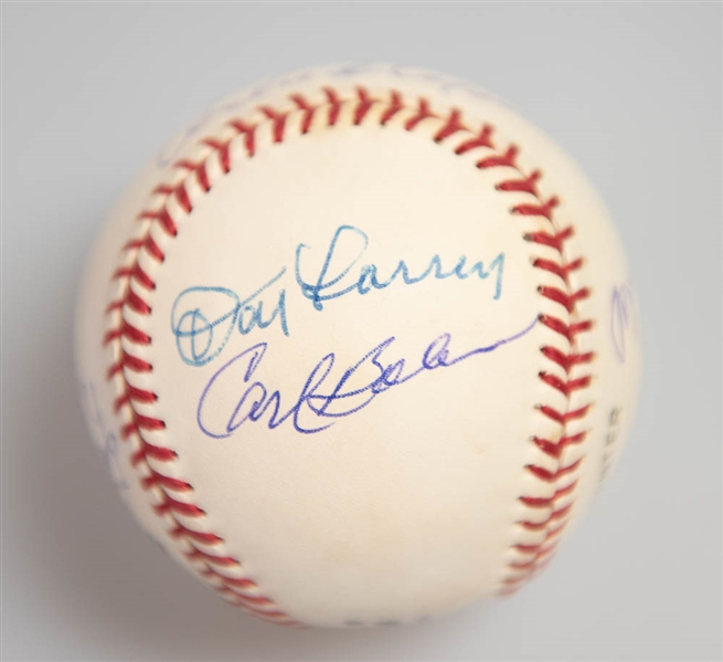 Lot of (2) Multi-Signed Team Baseballs - 1962 NL Champion SF Giants (9 autos w/ Marichal, Cepeda, Larsen, G. Perry) and 1962 NY Mets (3 autos w/ Zimmer)  - JSA Auction Letter