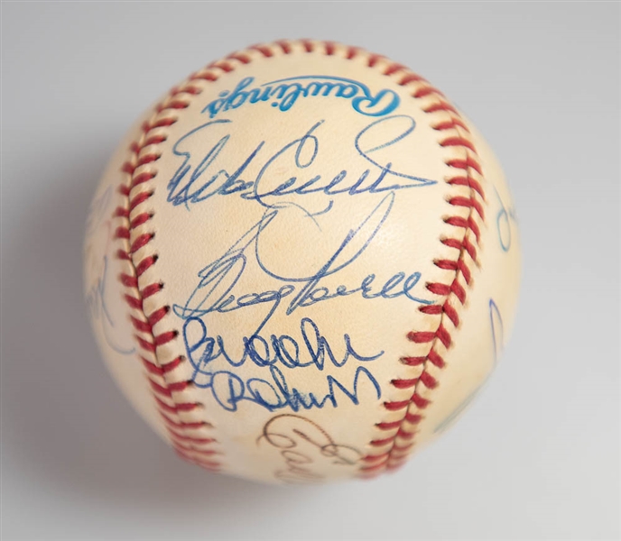 1969 AL Champs Baltimore Orioles Team Signed Baseball (13 Autos w/ B. Robinson, Weaver, Powell, Blair, and more)  - JSA Auction Letter 