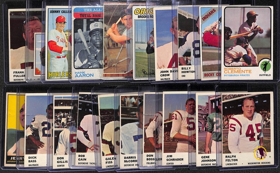 Lot of 20 Vintage Sports Cards w. 1973 Roberto Clemente
