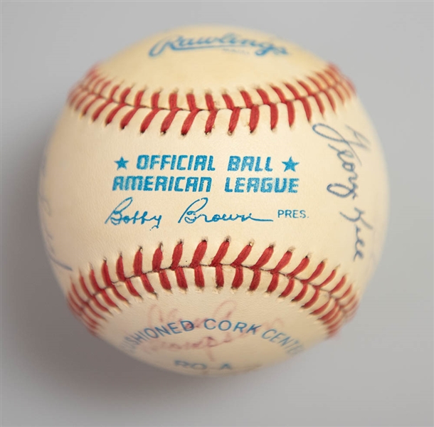 HOF/Star Signed Baseball with Mickey Mantle and 14 Others - JSA Auction Letter