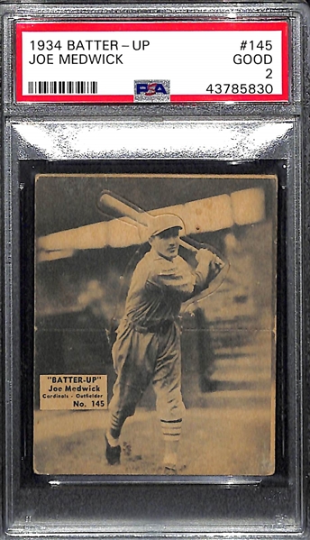 1934 Batter-Up #145 Joe Medwick PSA 2