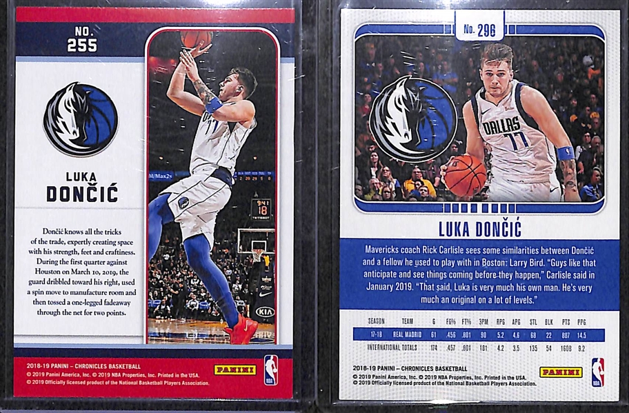 Lot of 36 Basketball Autograph & Refractor Cards w. Luka Doncic