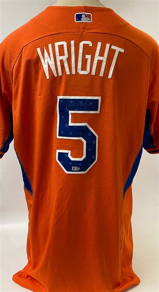 David wright autographed jersey cheap