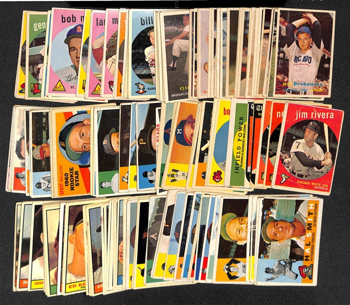 Lot of 180 Assorted Topps Baseball Card 1957-1971