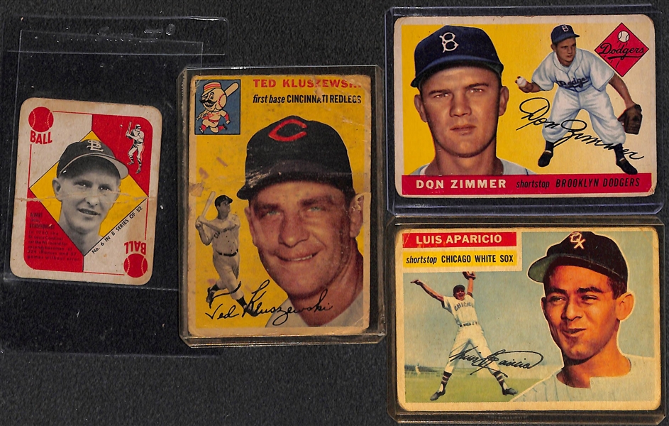 Lot of 100+ Topps & Bowman Baseball Cards 1951-1959