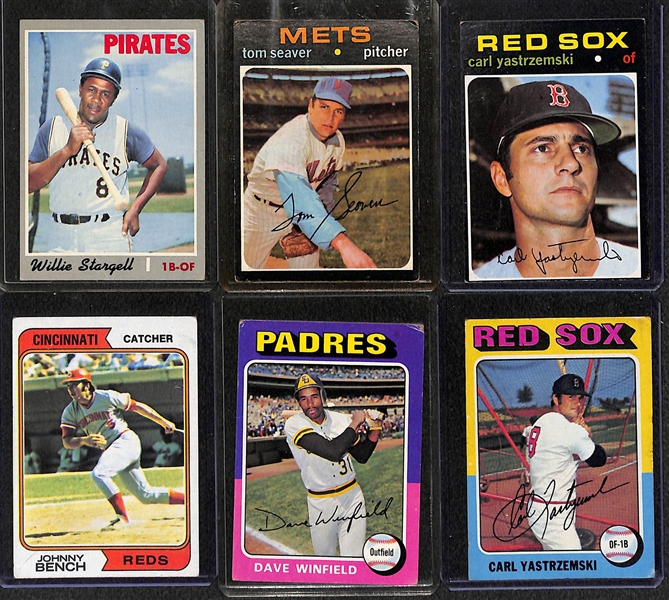 Lot of 700+ Topps Baseball Cards 1970-1975 