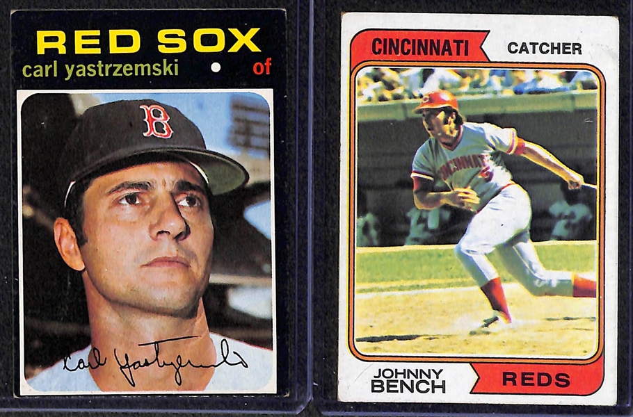 Lot of 700+ Topps Baseball Cards 1970-1975 