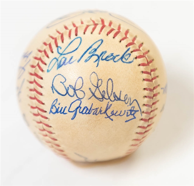 1970-71 NL All-Star Team Signed Baseball (Rose, Brock, Bench, Gibson, Carlton, Jenkins, Marichal, G. Perry, + 3 More) on a Spalding Baseball - JSA Auction Letter
