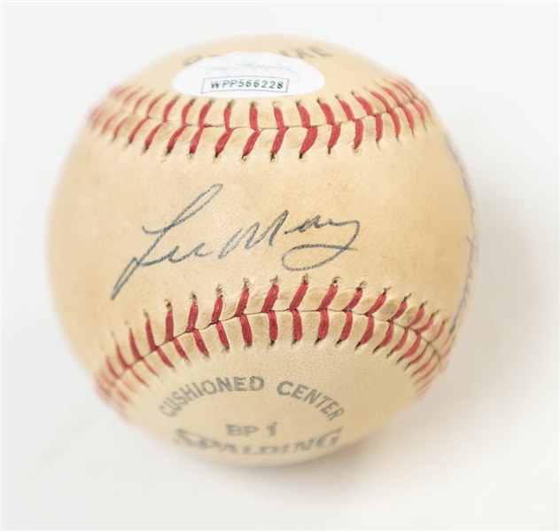 1970-71 NL All-Star Team Signed Baseball (Rose, Brock, Bench, Gibson, Carlton, Jenkins, Marichal, G. Perry, + 3 More) on a Spalding Baseball - JSA Auction Letter