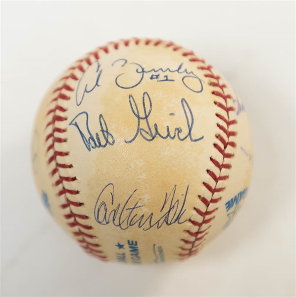 1980 AL All-Star Team Signed Baseball (11 Autos inc. Molitor, F. Robinson, R. Jackson, Carew, Fisk, Gossage, Weaver,  Lynn, +3 More) - JSA Auction Letter