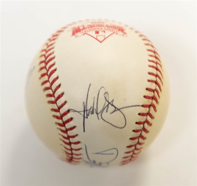 Signed Official 1989 & 1991 All Star Baseballs (3 Autographs on Each) w/ Gooden, Baines, Clark, Palmeiro, McDowell - JSA Auction Letter