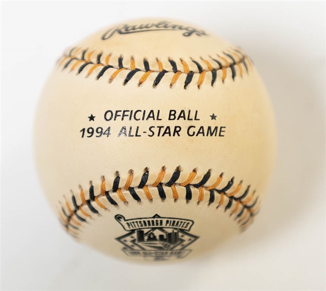 Lot of (2) Signed 1994 Official All Star Baseballs w/ Ozzie Smith, Will Clark, and Mike Mussina - JSA Auction Letter