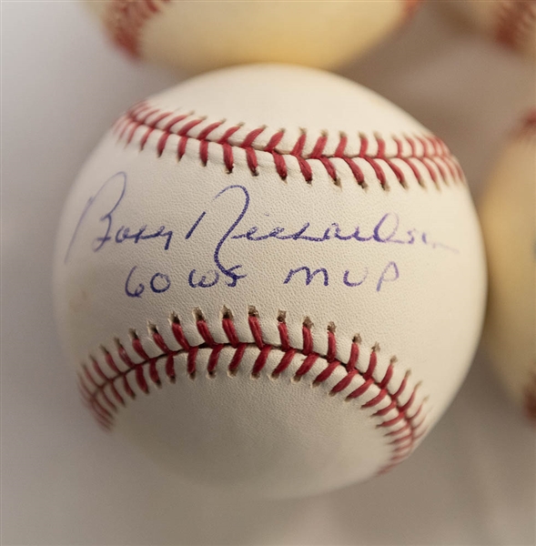 Lot of (4) Signed Baseballs w/ Pete Rose, Juan Marichal, Tom Lasorda, and Bobby Richardson - JSA Auction Letter