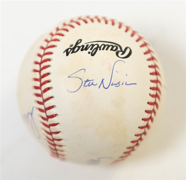 1979 Pirates WS Champion Signed Baseball - 4 Autographs Inc. Parker, Tanner, Nicosia, Rhoden (ONL Baseball) - JSA Auction Letter