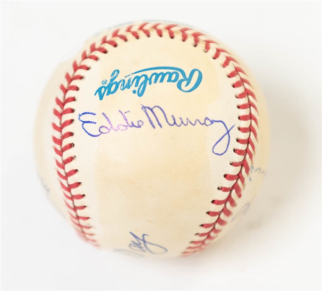 Official AL Baseball Signed by Eddie Murray, Leon Day (2x), Juan Marichal, Luis Aparicio, and Chuck Thompson (Legendary Announcer) - JSA Auction Letter