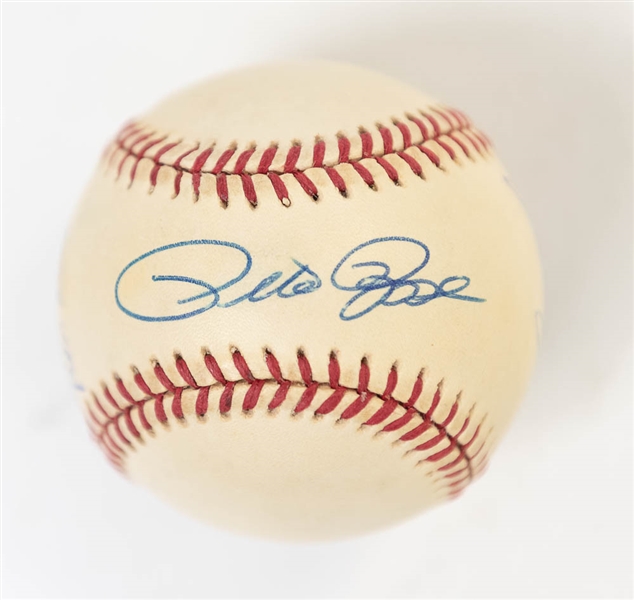 Official 1983 World Series Baseball Signed By Rose, Morgan, Perez, Reed, and Lezcano - JSA Auction Letter